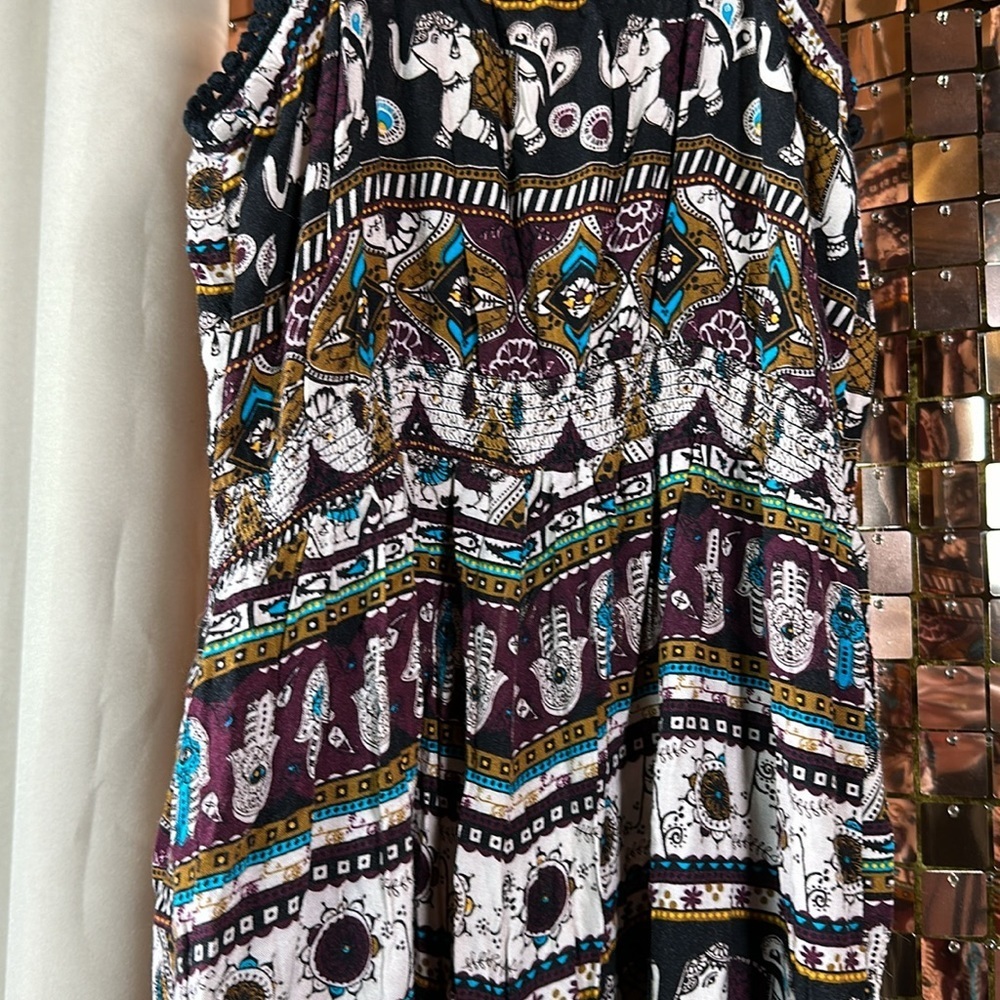 Bluenotes Multicolour Paisley Elephant Print Jumpsuit Size XS P2P 14-15” - Picture 12 of 12